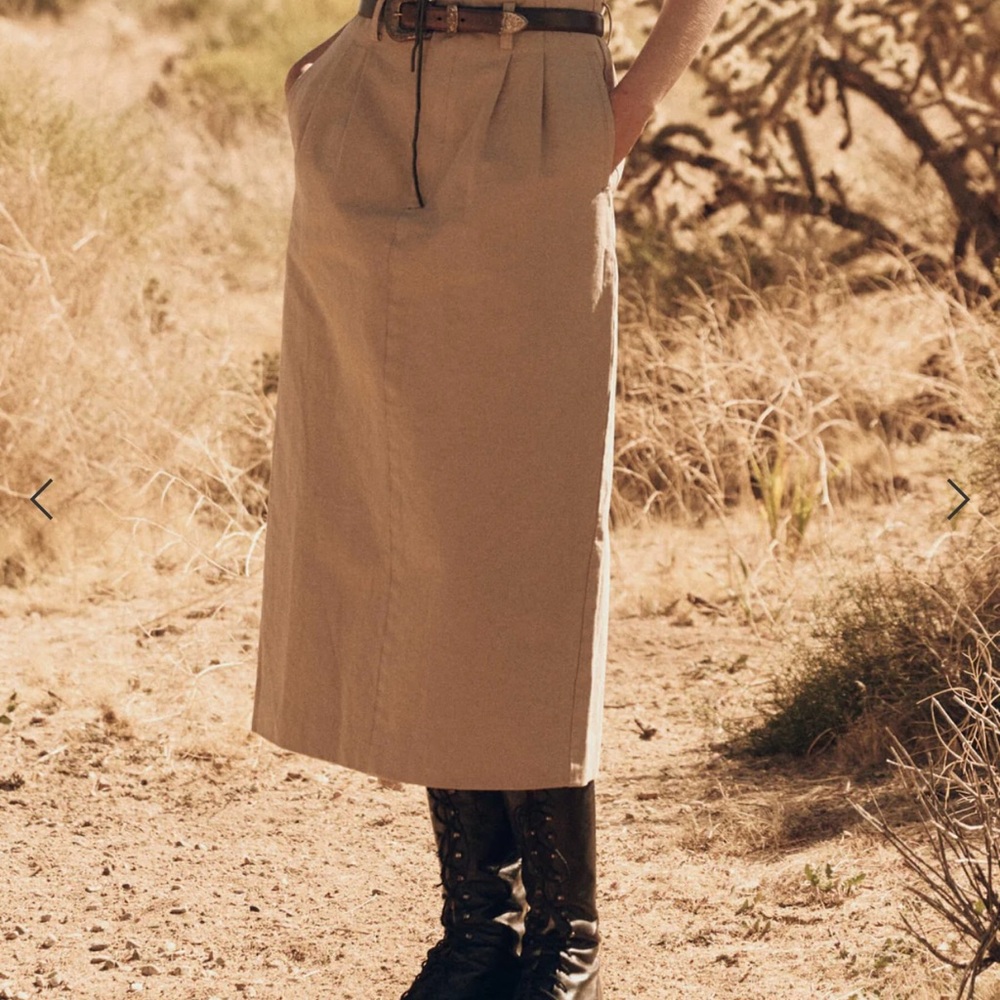 The Great Tan Women's Midi Skirt